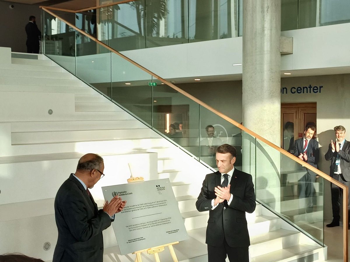 At opening of the WHO Academy in Lyon — with  <a href="/EmmanuelMacron/">Emmanuel Macron</a>, President of France,  <a href="/hans_kluge/">Hans Kluge</a>, Regional Director <a href="/WHO_Europe/">WHO/Europe</a> and <a href="/DrTedros/">Tedros Adhanom Ghebreyesus</a>, Director-General of the <a href="/WHO/">World Health Organization (WHO)</a>