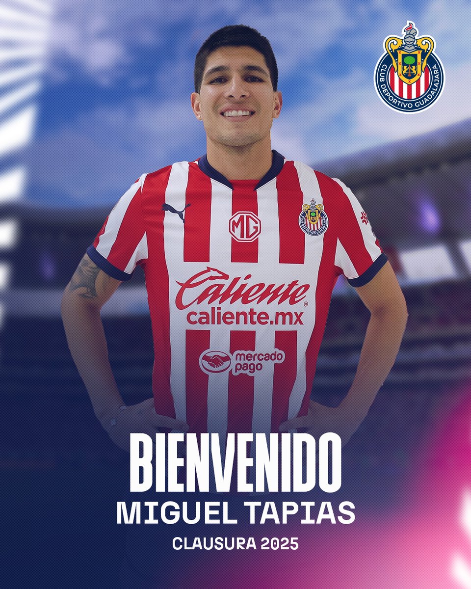 Chivas's tweet photo. 🇫🇷 ¡@Micki_Tapias se viste a partir de ahora de Rojiblanco! 🇫🇷
📝 Aquí toda la información de su llegada al redil 👉 https://t.co/U8EaxcAOMl https://t.co/Pk91qSkpIg