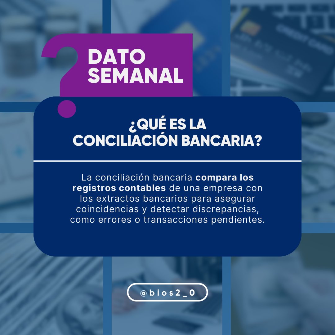 bios2_0's tweet photo. Te ayuda a comparar tus registros con el estado de cuenta bancario, detectar errores y evitar fraudes. ✅
En BIOS contamos con expertos que pueden ayudarte a hacer una conciliación bancaria eficiente y sin complicaciones.

#BIOS #Asesoria #ConciliacionBancaria #CTA https://t.co/yvS9F1qD3U