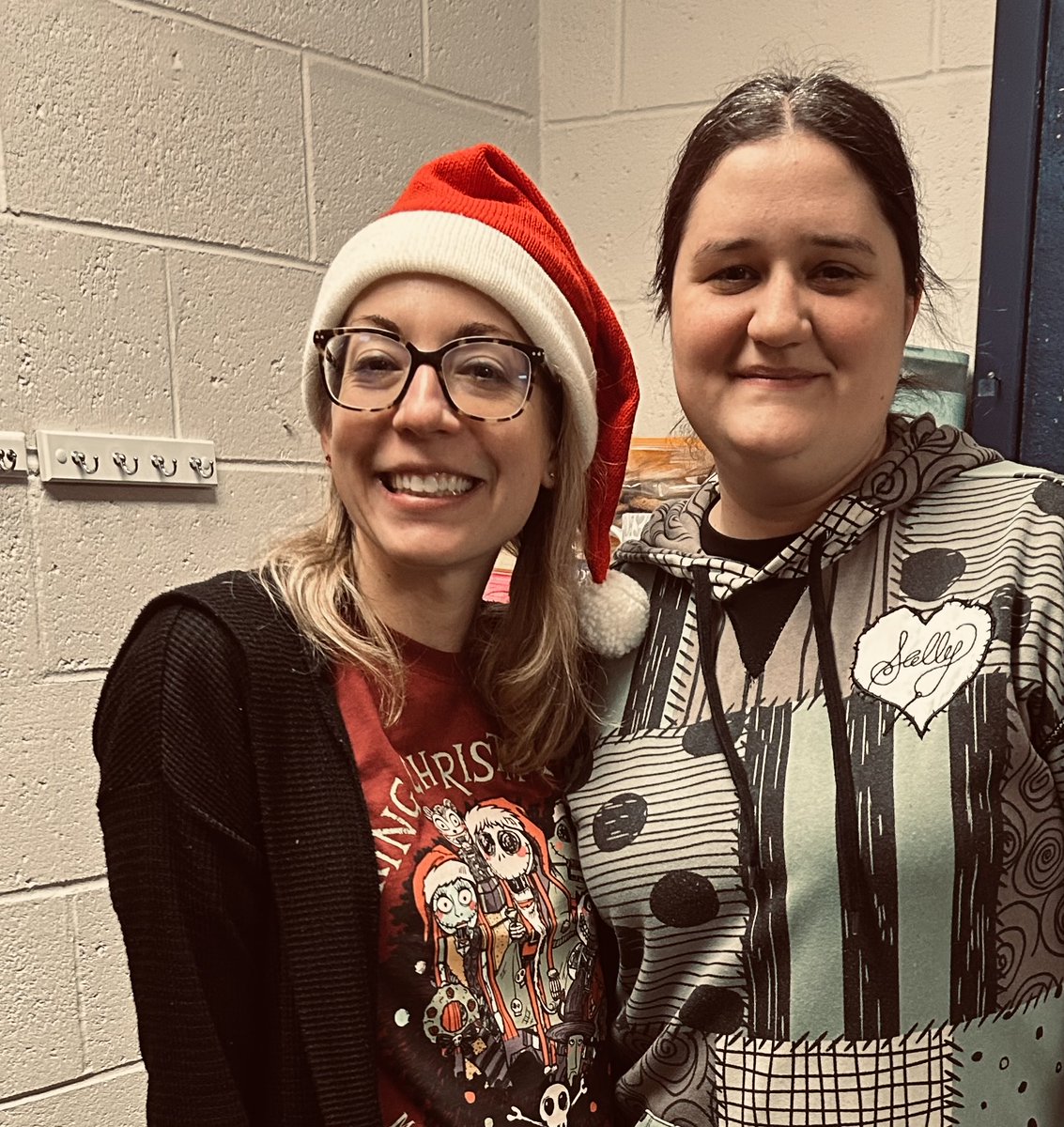 School Spirit for Friday the 13th- The Nightmare Before Christmas!!  Grice PE Rocks!