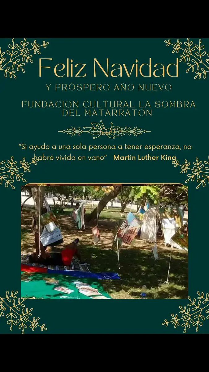 FMatarraton's tweet image. Desde la Fundación Cultural La Sombra Del Matarraton extendemos los mejores deseos a todas las personas y organizaciones amigas esperando y deseando que sus proyectos lleguen a buen termino y caigan muchas bendiciones en sus casas y familias. 
#SoñarCreeeCrear