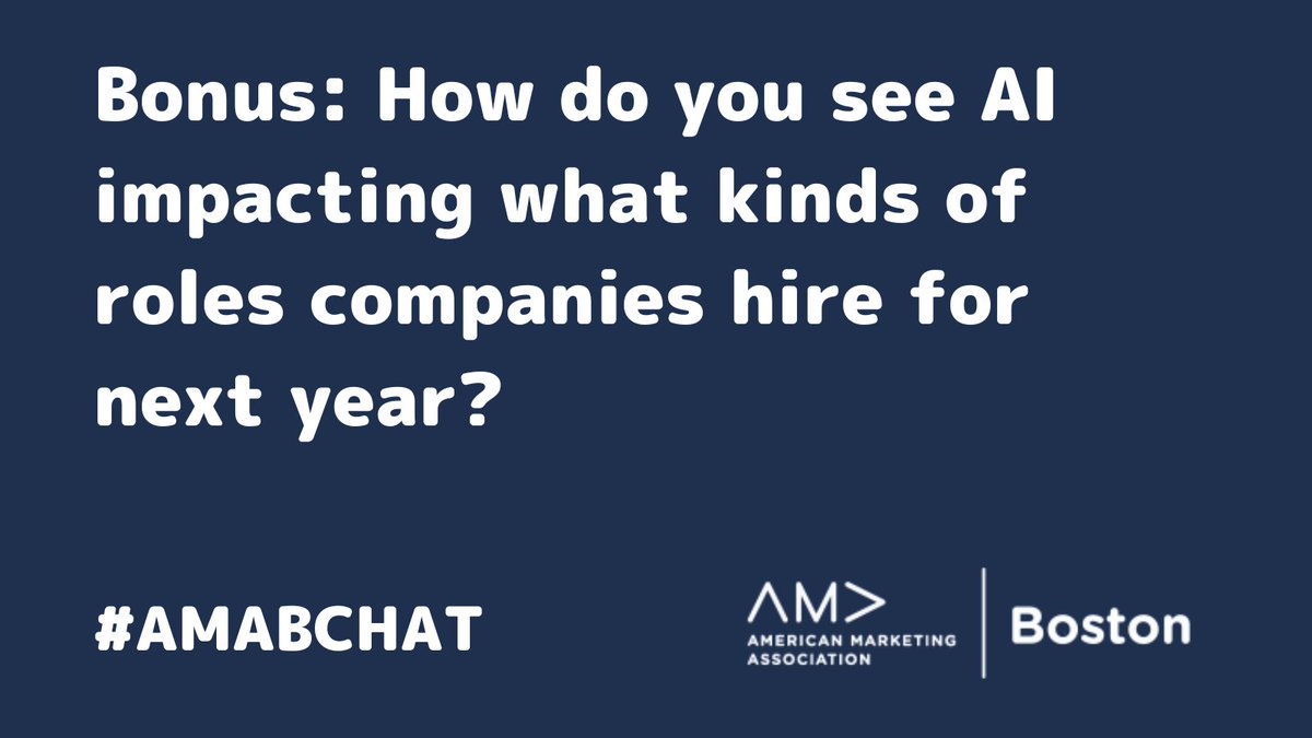 American Marketing Association (AMA) | Boston tweet media