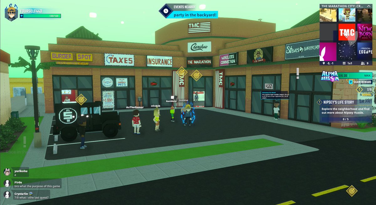 Hanging out at the TMC Parking Lot in Crenshaw  register-landings.sandbox.game/alphaseason4-s… #TheSandbox #AlphaSeason4 #AS4SocialChallenge