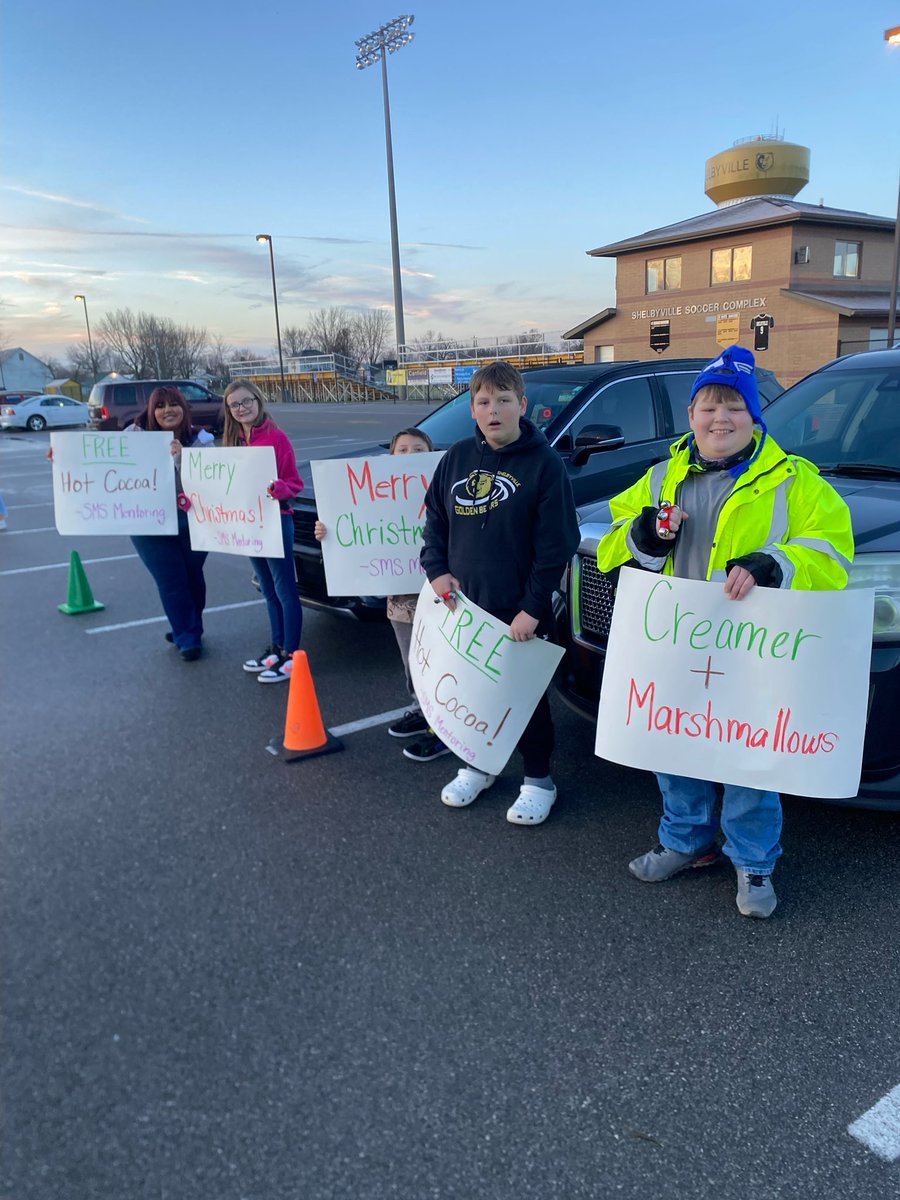 SMS__Principal's tweet image. The SMS mentoring program provided free hot cocoa and coffee to the parents and guardians in the car rider line this morning. What a great way to start the day!!
