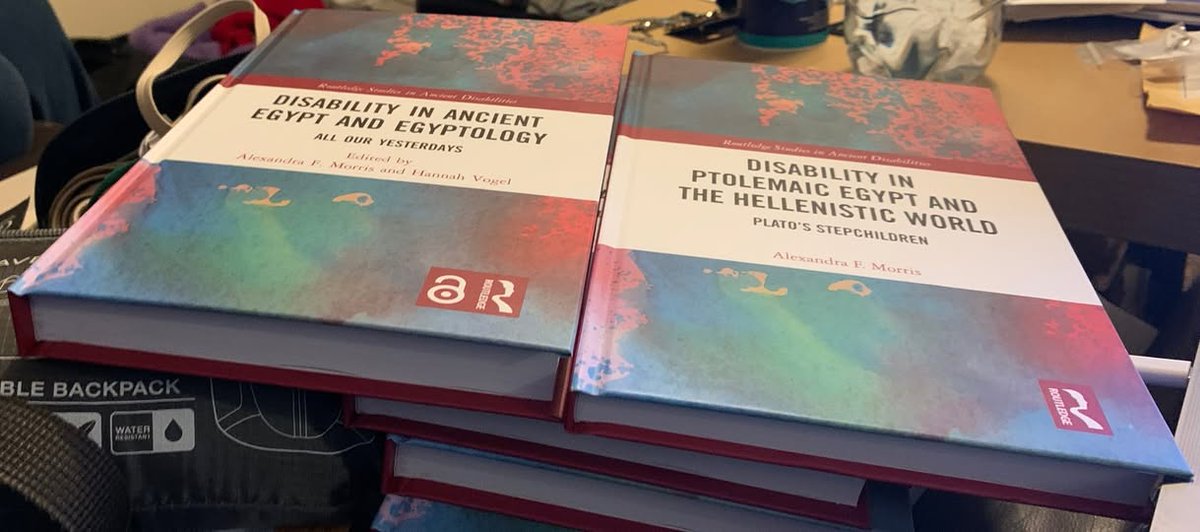 I received my copies of "Disability in Ancient Egypt and Egyptology: All Our Yesterdays" today. Also the blog I co-authored for the British Museum on ancient Egyptian disability went live. Very excited to see both in print! britishmuseum.org/blog/eight-his…