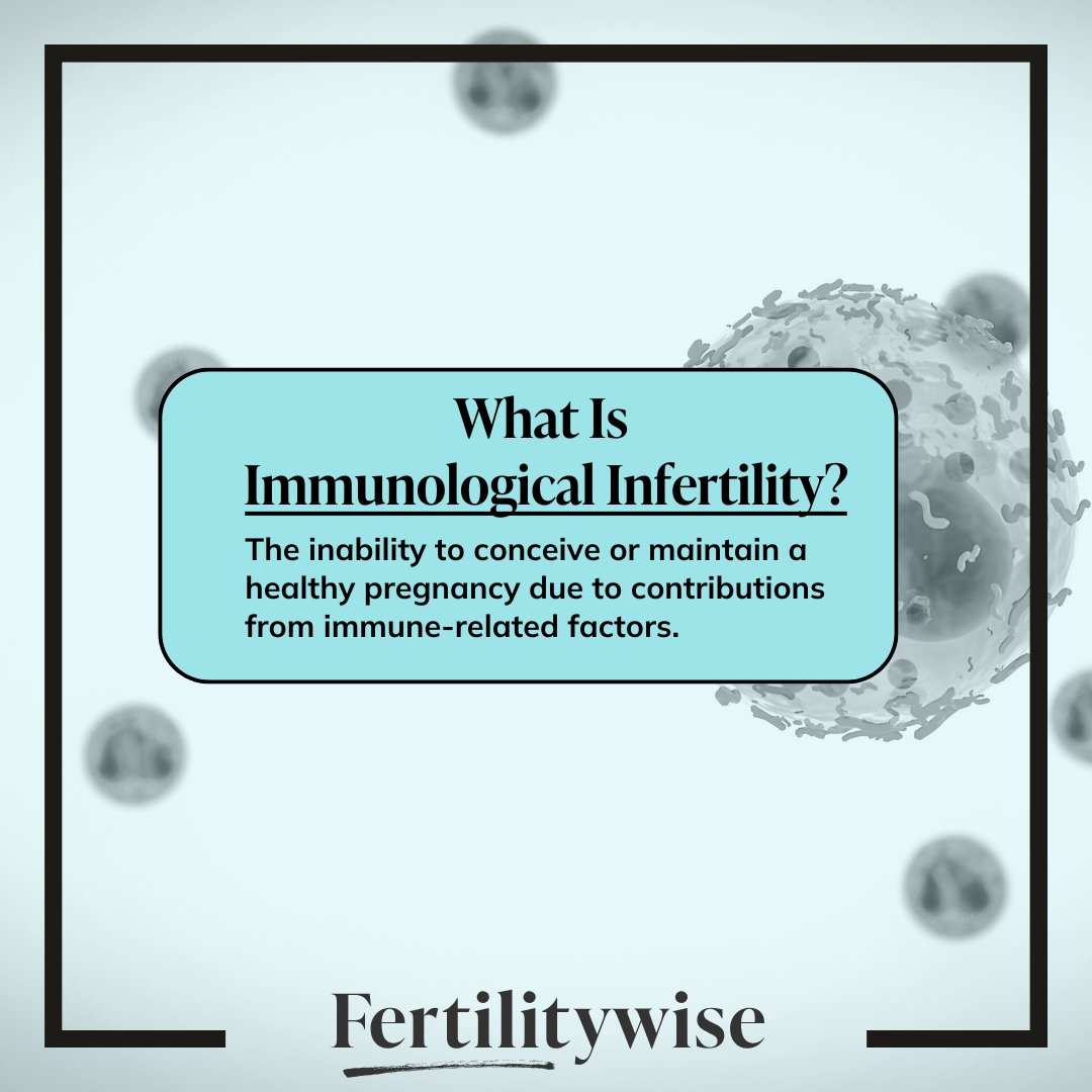 Immunological infertility has become an increasingly recognized but poorly understood issue in fertility. Some researchers estimate that up to 20 percent of recurrent pregnancy loss cases have been linked to irregularities in the maternal immune system.  #Fertilitywise #fertility