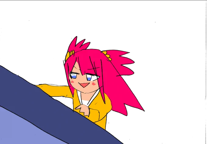 ピアノを弾いている時の絵(╹◡╹)! 