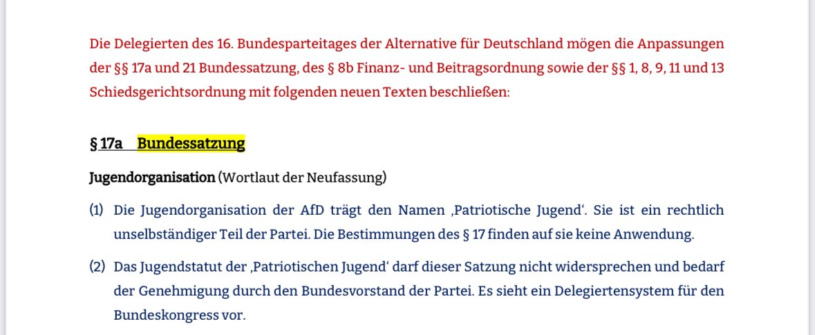 🚨🚨🚨 UMBENENNUNG

Die Jungen Patrioten sind Vergangenheit! Mit offiziellem Vorschlag der AfD heißen wir künftig:

💙 PATRIOTISCHE JUGEND  💙