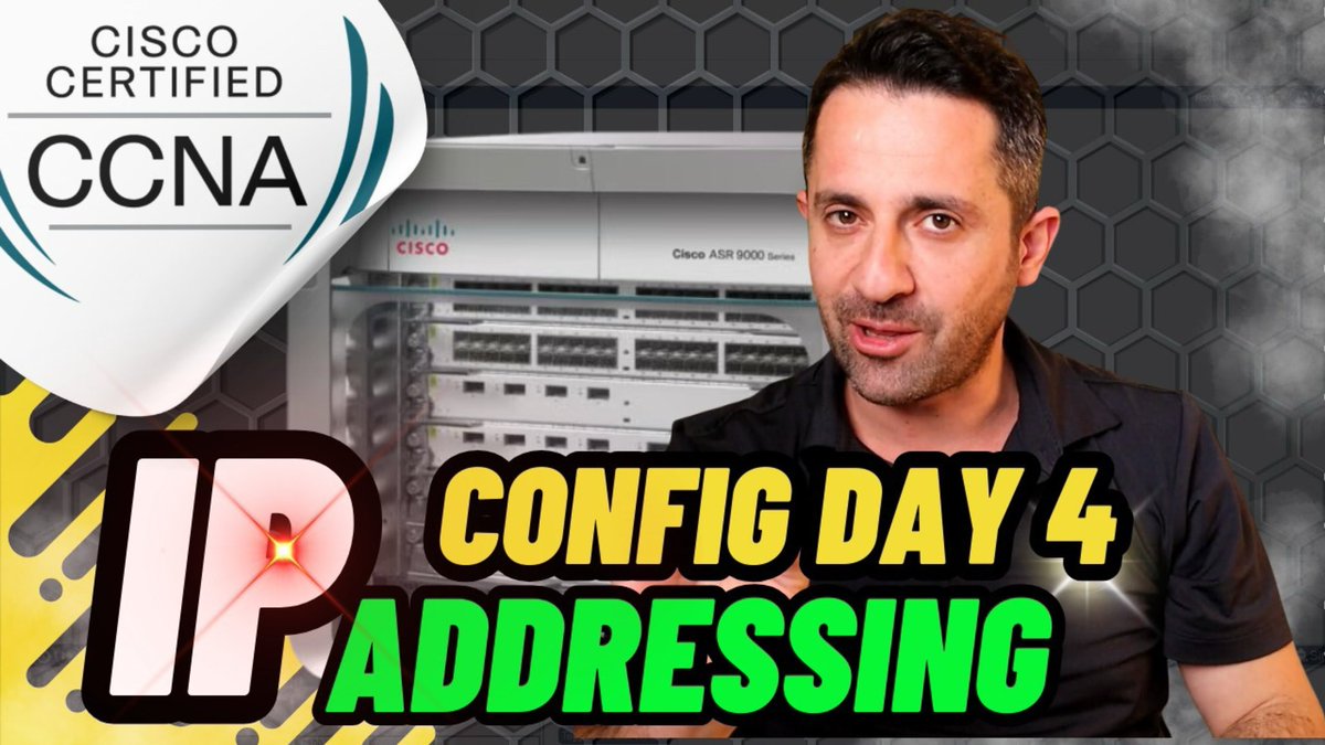 ip_cisco's tweet image. Configs Series DAY 4 | IP Addressing | IPCisco.com
.
💥💥
💥💥
Here You go: youtu.be/4QjHU4NdpOE?si…
.
#ccna #ipaddressing #cisco