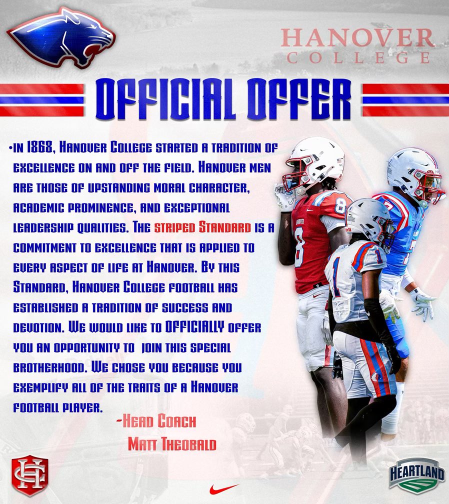 Merek Helvey (@helveymerek) on Twitter photo After a great conversation with <a href="/Coach_Rankin/">Ron Rankin</a> I have been blessed to receive an offer from <a href="/HanoverFTBL/">Hanover Football</a> #AGTG <a href="/NoblesvilleFB/">Noblesville Football</a> After a great conversation with <a href="/Coach_Rankin/">Ron Rankin</a> I have been blessed to receive an offer from <a href="/HanoverFTBL/">Hanover Football</a> #AGTG <a href="/NoblesvilleFB/">Noblesville Football</a>