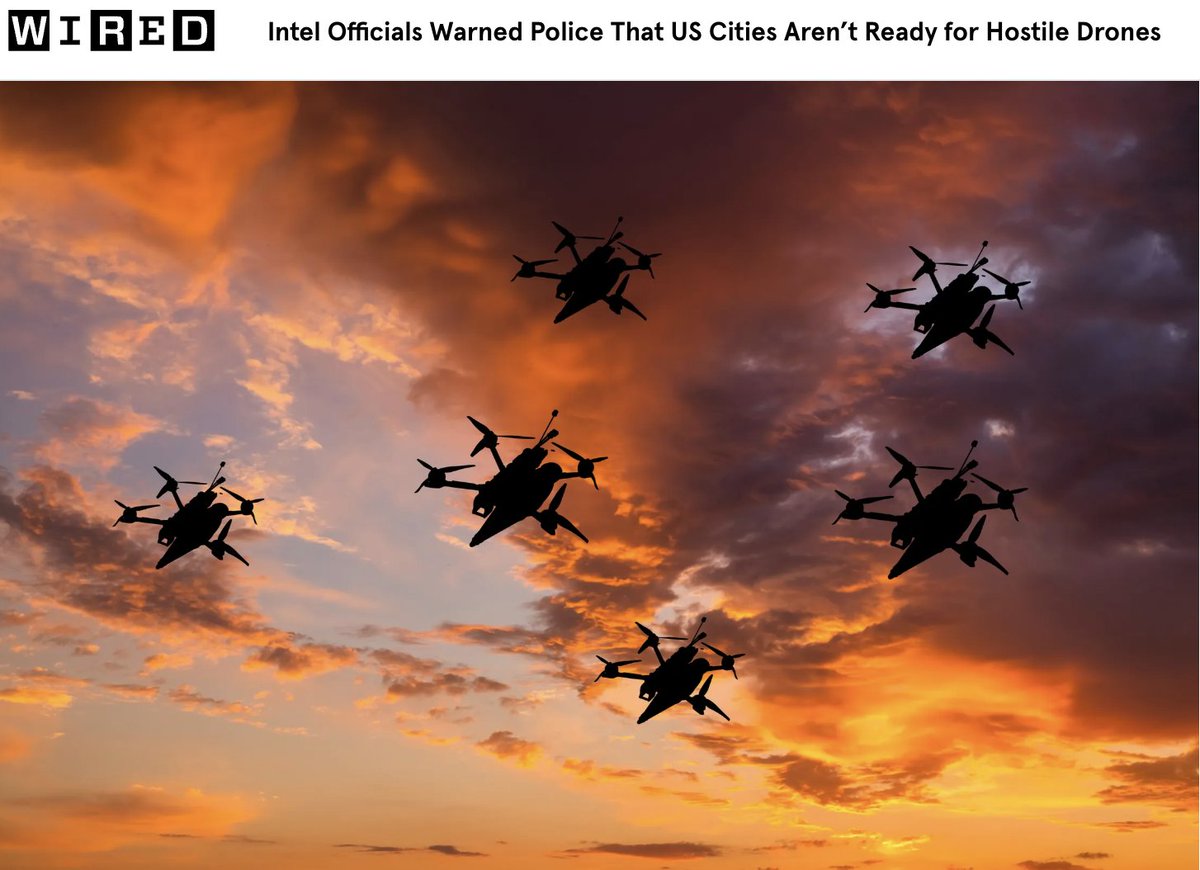MarioNawfal's tweet image. 🚨🇺🇸BREAKING: U.S CITIES ARE SITTING DUCKS FOR DRONE ATTACKS (INTEL LEAK)

A leaked DHS memo spells it out: weaponized drones are no longer sci-fi—they’re here, and America’s cities are laughably unprepared.

Criminals and terrorists are finding new ways to weaponize commercial…