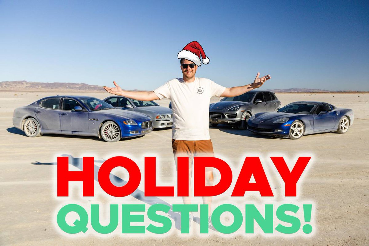 COME ASK US PODCAST QUESTIONS! We're filming our special Christmas podcast tomorrow, it'll be up on Christmas, and it'll mainly be your questions. ONE DAY LEFT to ask them here! carsandbids.com/community/p/3z…
