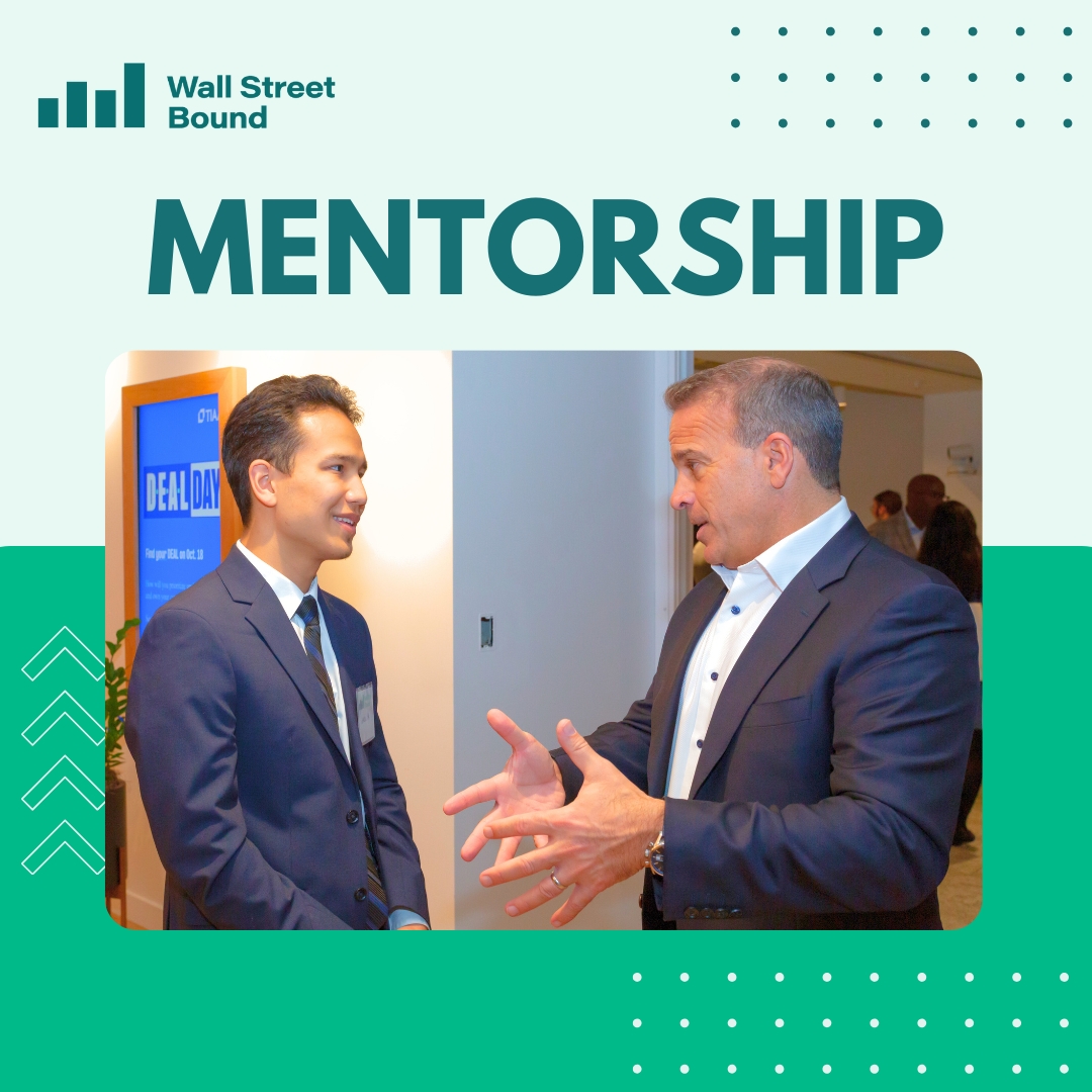 Mentorship changes lives. Wall Street Bound connects our talented students with finance professionals who give back by spending time helping guide and inspire them on their own journeys into the industry and through life. wallstreetbound.org/mentoring #WallStreetBound #Mentorship