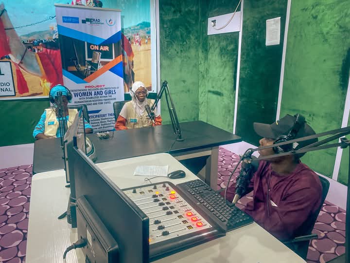 Cedar4Disabilty's tweet photo. @Cedar4Disabilty held a radio participatory program at @dandalkura Radio on an NHF funded Project in partnership with @FutureResilien1  tagged "#Strengthening Inclusion &amp;Protection of Women &amp; Girls with disabilities." 
 
It's
#inclusion
#accessibility
#sustainability
#innovation https://t.co/ykEnThP4oW