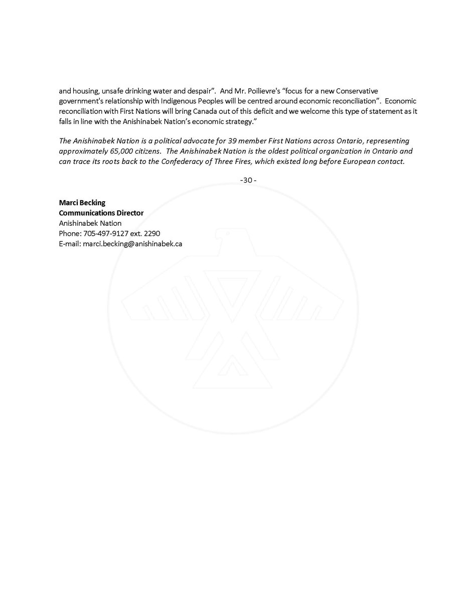 ‘Settlements are not taxpayer dollars’: Grand Council Chief Linda Debassige

Read the full statement: anishinabeknews.ca/2024/12/17/set…