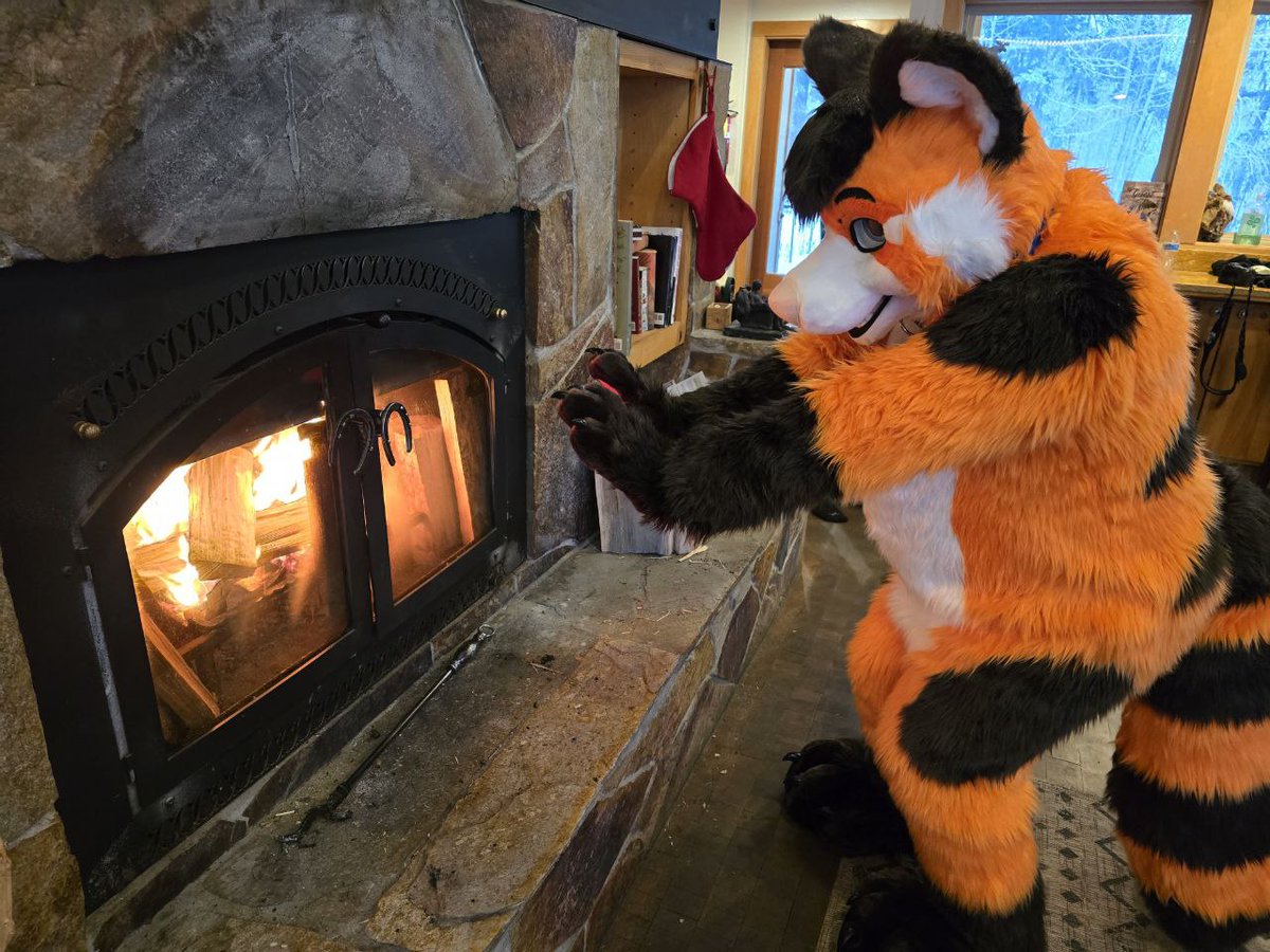 Nothing like a warm fire on a cold snowy day 🥰🌨🔥

📸: <a href="/FoxedItUp/">{KiitLock}</a>