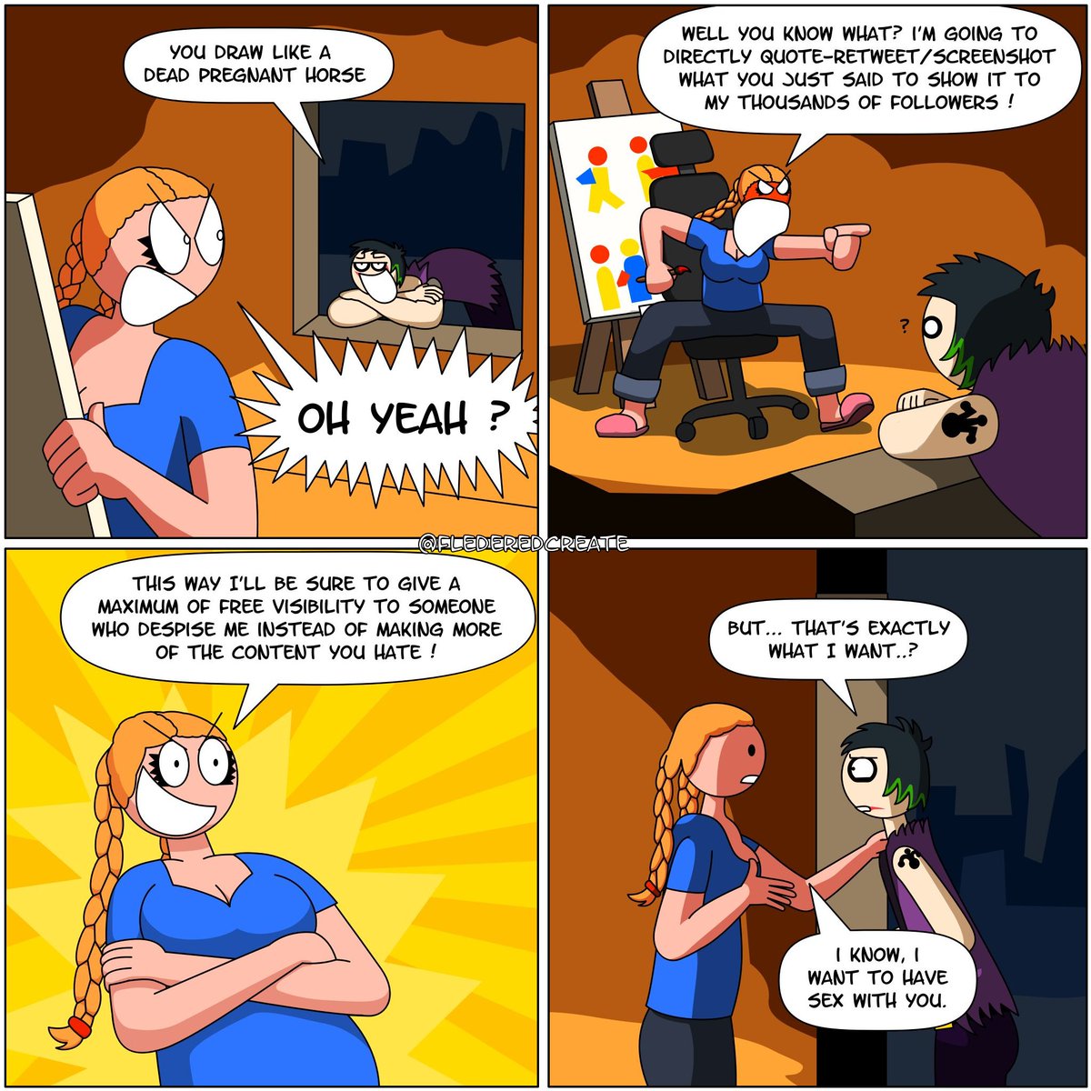 FlederedCreate's tweet image. Hater (repost)