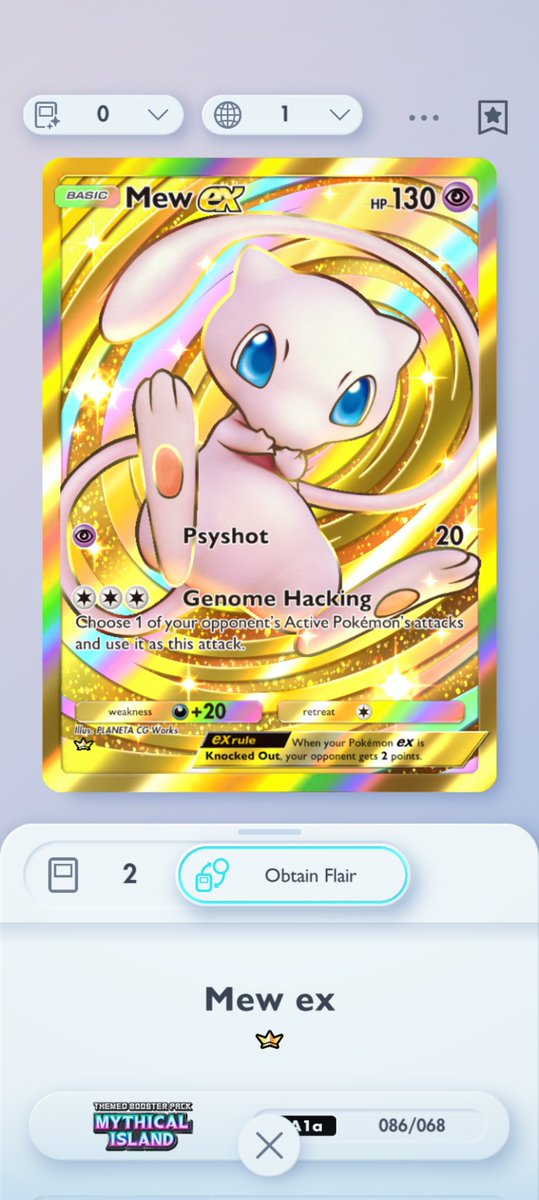 Hit the double up out of a ten-pack😮‍💨 <a href="/PokemonTCGP/">Pokémon TCG Pocket</a> #PokemonTCGPocket #F2P