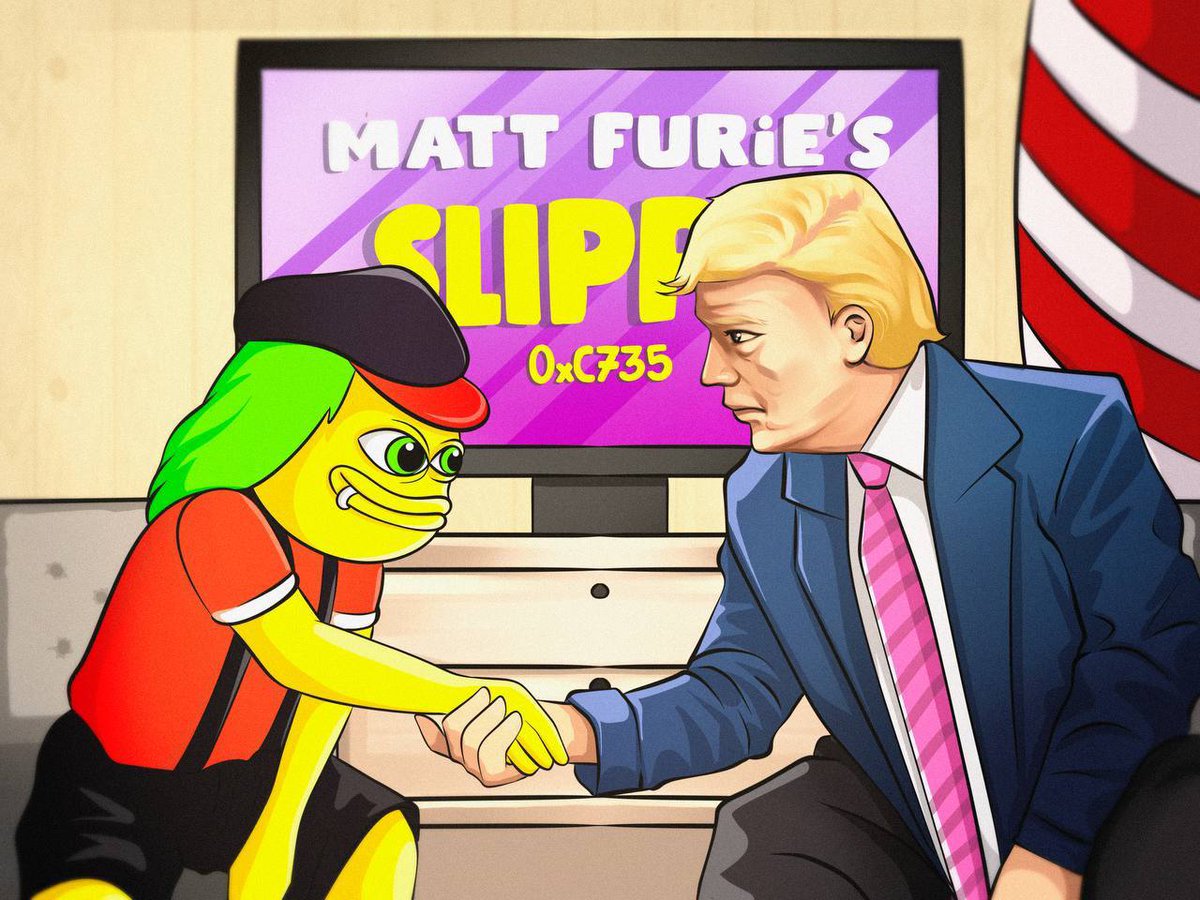 slippy_Cto's tweet photo. 🚨 #BREAKING: Donald Trump has Endorsed $SLIPPY as the GOAT of all meme’s 🐸 🐐

#DobleFried
#MattFurie https://t.co/c0eXpFijOB