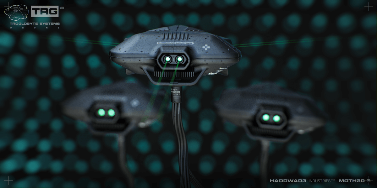 moth3r's tweet photo. HARDWAR3™ TROGLOBYTE [+] D R O N E  NET#WORK
▰ ᴍᴏᴛʜᴇʀ ᴅᴇsɪɢɴ ᴏᴘᴇʀᴀᴛɪᴏɴs ▰

#b3d #plasticity #cad #keyshot3d #3d #net https://t.co/bDB0HLDNpr