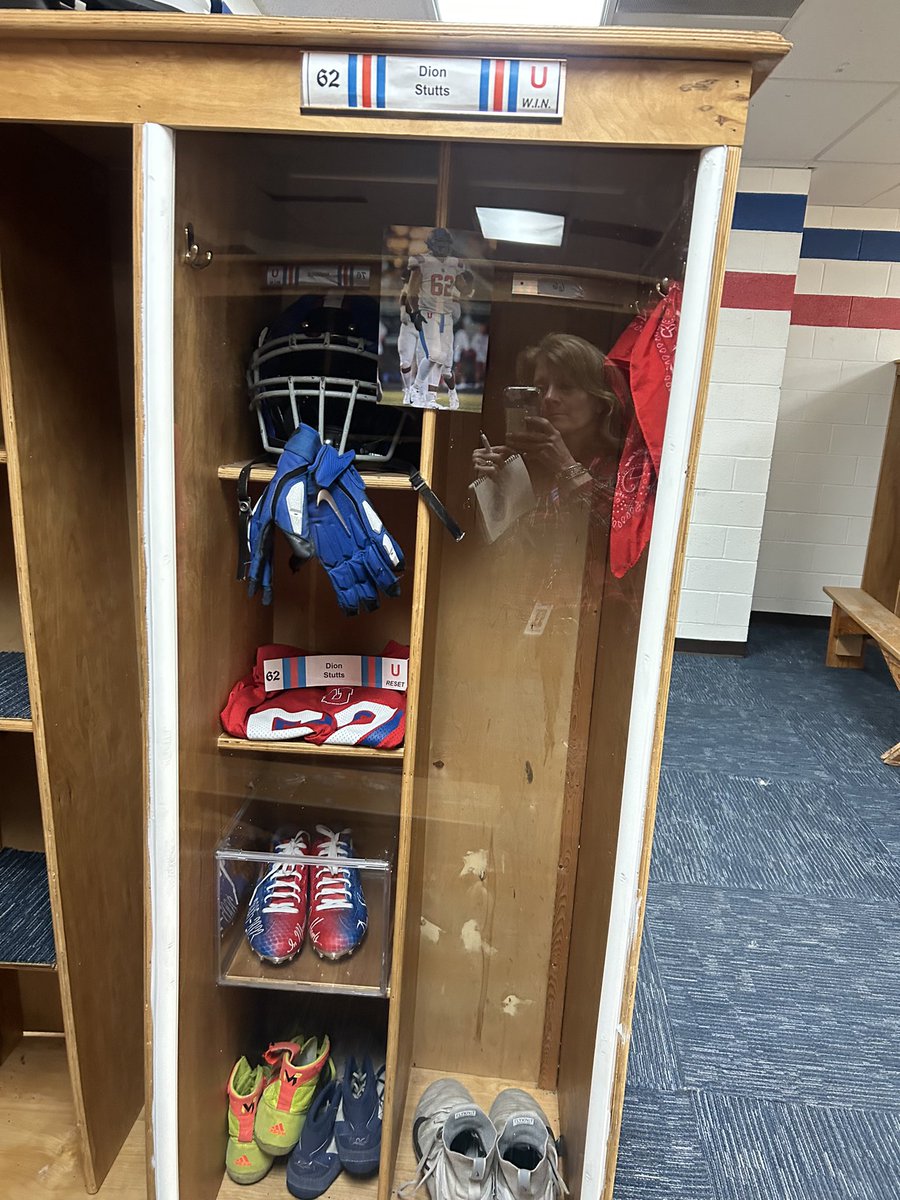 Look at Dion’s locker at his high school!!! So honored!!! Today is a happy LOW day.