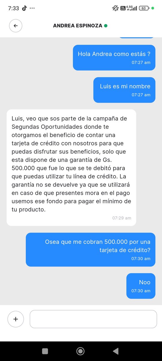 luispenayo12's tweet photo. @Elshony171 @santiagasu A mí me debitaron 500.000 y me dijieron que no es reembolsable, que esa plata se queda por si tengo mora
Aparte me dice que voy a "disfrutar de sus beneficios"
Adjunto foto. https://t.co/K0kUtLxMmC