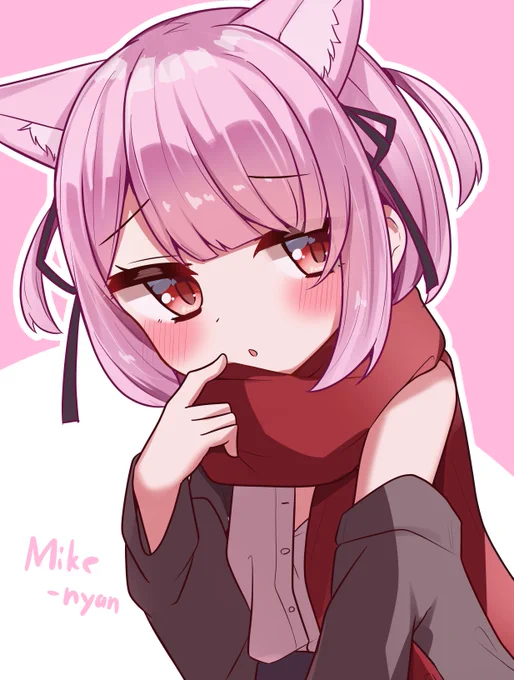 #ねここあーとみけちゃん らくがき 