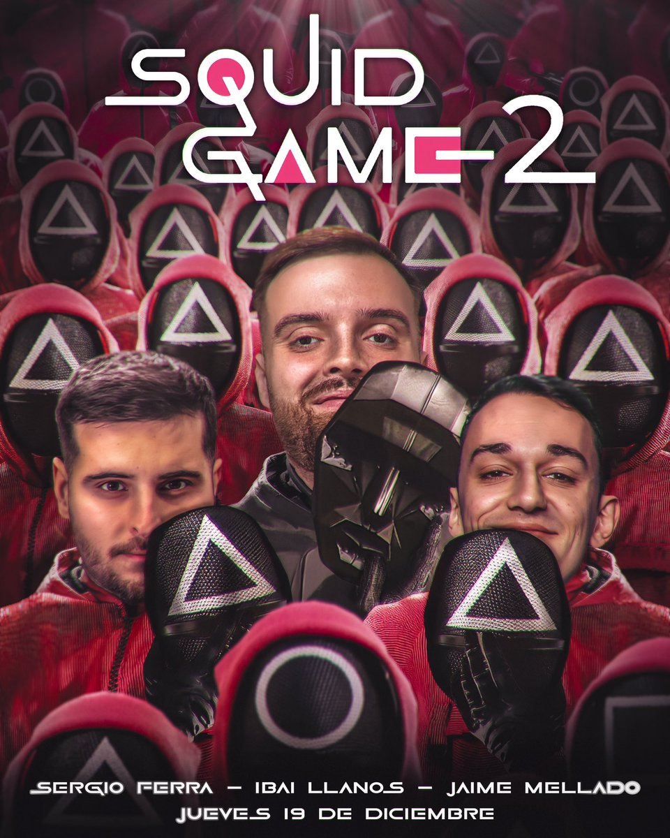 ESTARÉ NARRANDO LOS JUEGOS DEL CALAMAR EN LA VIDA REAL CON <a href="/IbaiLlanos/">Ibai</a> y <a href="/jaimemellado_/">Jaime Mellado</a> EN MADRID ESTE JUEVES 🦑

Gracias a <a href="/NetflixES/">Netflix España</a> y <a href="/KFC_ES/">KFC</a> por la confianza ❤️

🚨 Va a ser absoluto cine. Una locura 🚨
