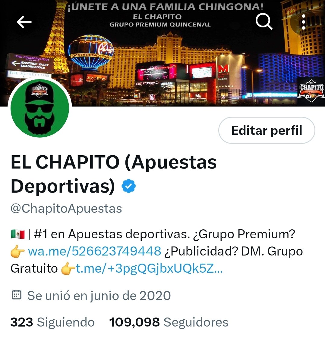 ChapitoApuestas's tweet photo. 🚨 | SOMOS 109,000 CHINGONES EN LA COMUNIDAD MÁS CHINGONA 🚢 !!

¿Jalan para un Parlay que nos pague $109,000 pesos? 🤯🔥

Lo que hemos estado Ganando es BRUTAL y seguramente el Parlay también lo Ganaremos 💣💚 !!!

TODOS los que vayan a Jalar dejen 🔄 y ❤️ !!! https://t.co/1m8QpoUgmH