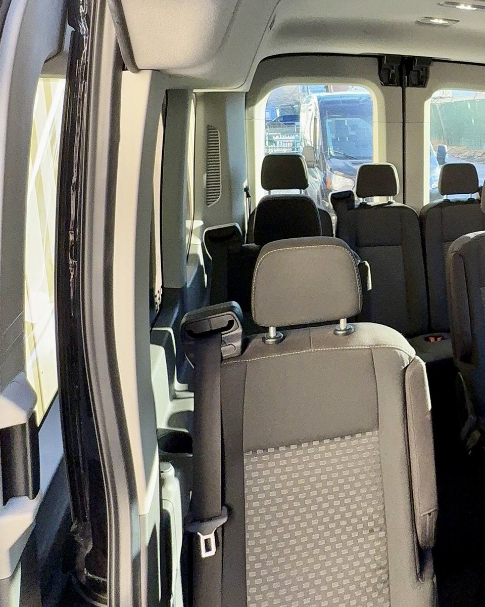 greenvans's tweet image. Someone claimed the front seat? No worries. There’s plenty of room to get comfortable in our 15-passenger Ford Mid-Roof Transits. With all that headroom, you can stretch out and enjoy the ride without feeling cramped. Hit the link in our bio to learn more or get a quote today!