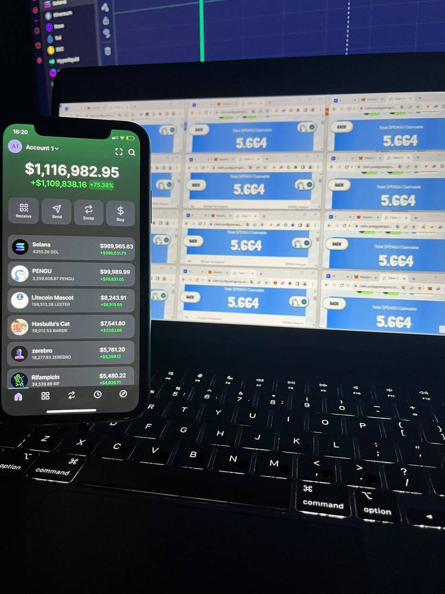 0xAralez's tweet photo. EASIEST LIFECHANGE FROM $PENGU!!!

Today will forever change my life, I received an AIRDROP of 34,860,557.76 $PENGU ~ 1,060,458.16 USDC...

Because of this, I want to change the lives of 5 FOLLOWERS who will receive 500,000 $PENGU each (~$15,680.00) for simple actions...

ALL YOU NEED TO DO IS BE A FOLLOWER, LIKE, REPLY, and COMMENT how much you were able to earn!

You have 24 hours, GOOD LUCK TO EVERYONE!