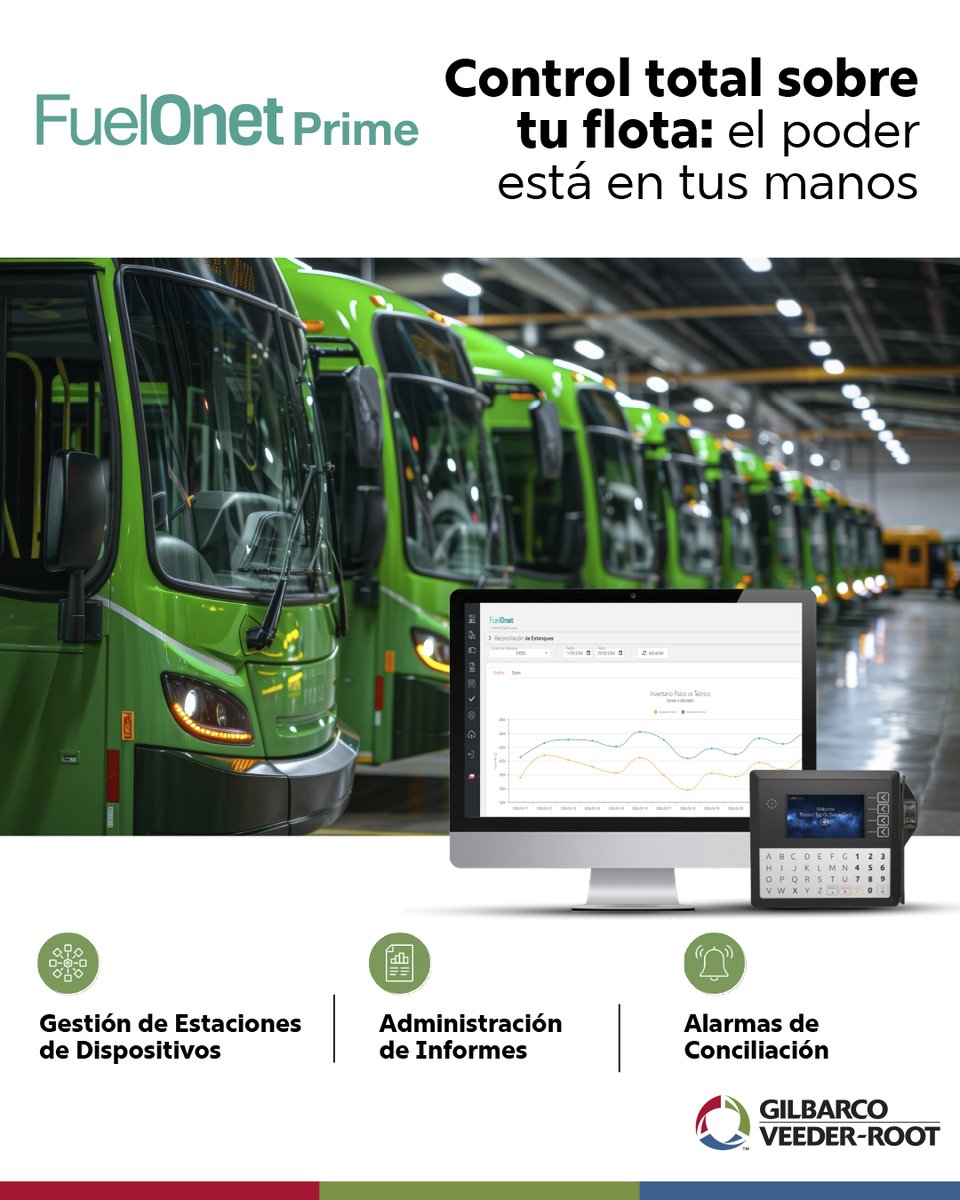 Descubre cómo nuestras soluciones pueden transformar tu flota: gilbarco.com/mx 
#TransporteEficiente #GestionDeCombustible #FlotasInteligentes #GilbarcoVeederRoot #WebinarTransporte