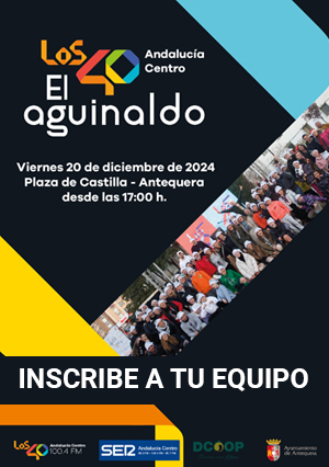 SER_Antequera's tweet photo. 🎄 ¡Este viernes te esperamos en #Antequera para buscar El Aguinaldo de Los40 Andalucía Centro!

📩 Reúne a tú equipo y busca el sobre

🎁 ¡Son 2.000 euros en premios para el equipo más rápido!

🥫 Para participar hay que aportar un kilo de alimentos no perecederos que entregaremos a la Asociación Casas de Asís

📲 Inscríbete aquí: https://t.co/u4AB1OS7mr

¡¡¡TE ESPERAMOS!!!