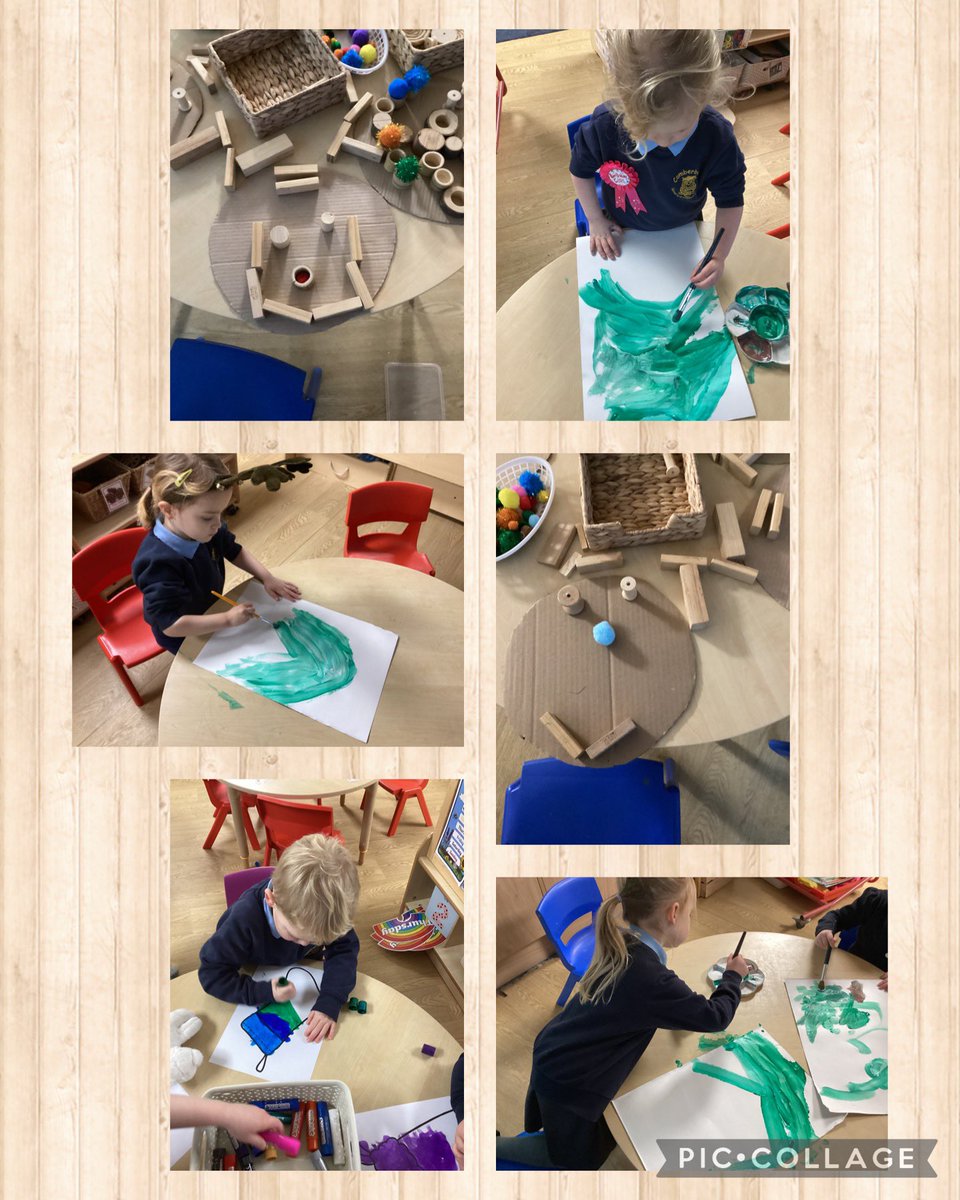 Creating shades of green for our Christmas trees in Nursery today, wait till you see them decorated! 🎄
@ComberbachMrsH 
@MrsYoung