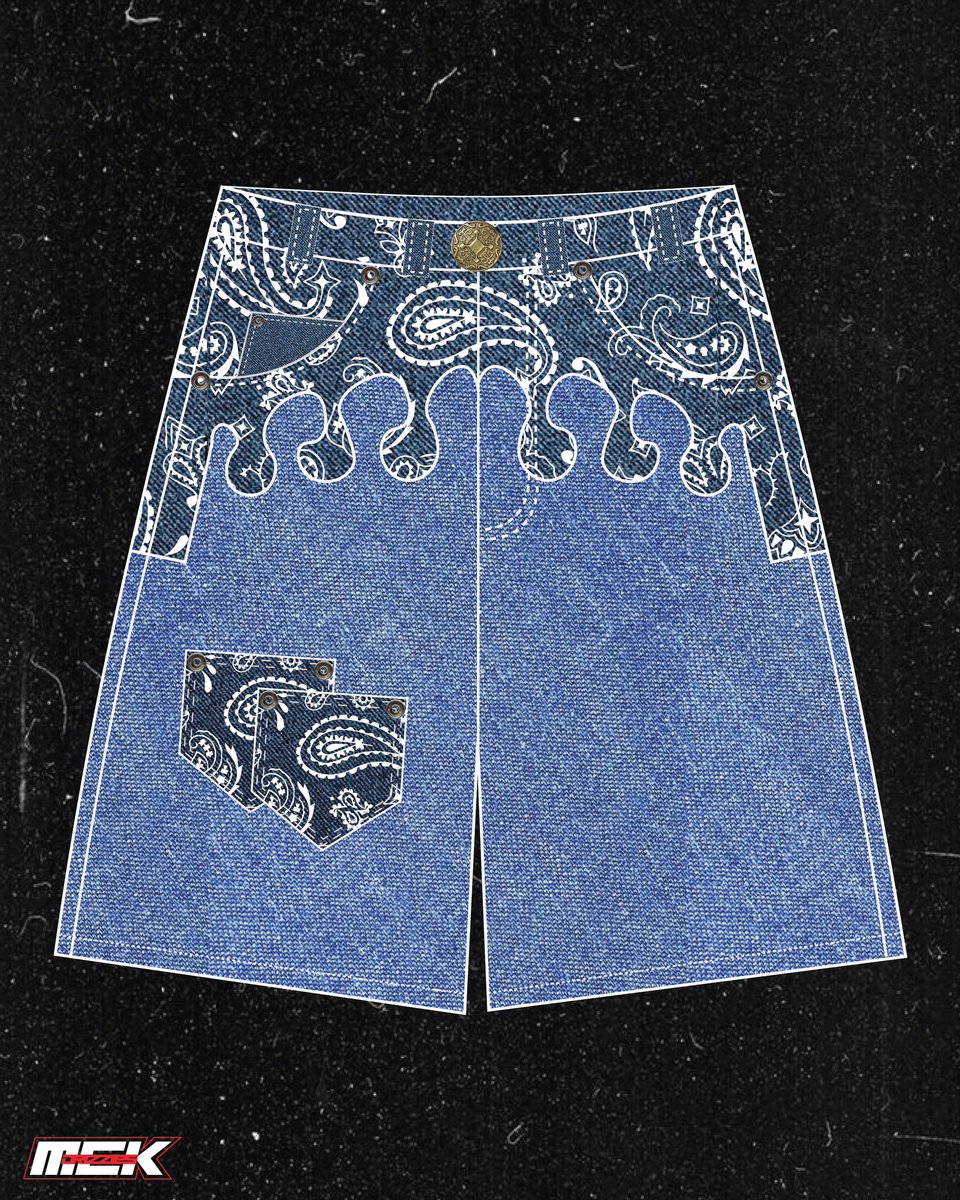 FknBigMac's tweet image. My mum said this jorts I designed is “HARD”😏👨🏾‍🎨