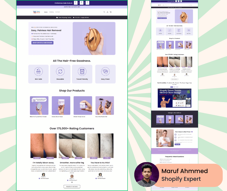 📷 Launch Alert: Bleame-Inspired PageFly Template 📷
Want to create a high-converting Shopify landing page like Bleame.com? I’ve got you covered! 📷

#ShopifyExperts #ShopifyDesign #PageFly #LandingPageDesign #EcommerceDesign #ShopifyTemplates #HighConvertingPages