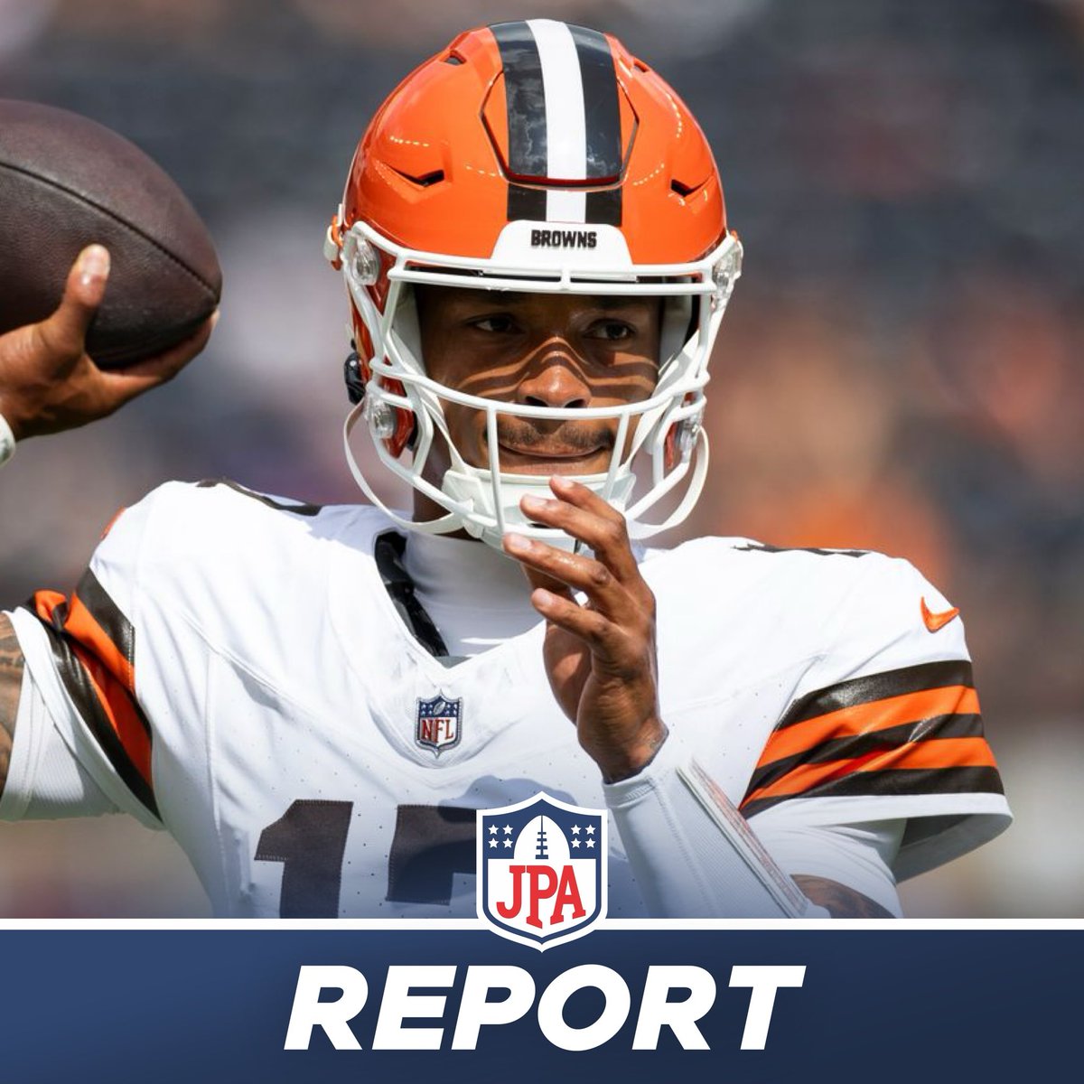 jasrifootball's tweet photo. 𝗥𝗘𝗣𝗢𝗥𝗧: The #Browns are benching Jameis Winston and will be starting Dorian Thompson-Robinson, per @StainbrookNFL https://t.co/rrgH3hIBof