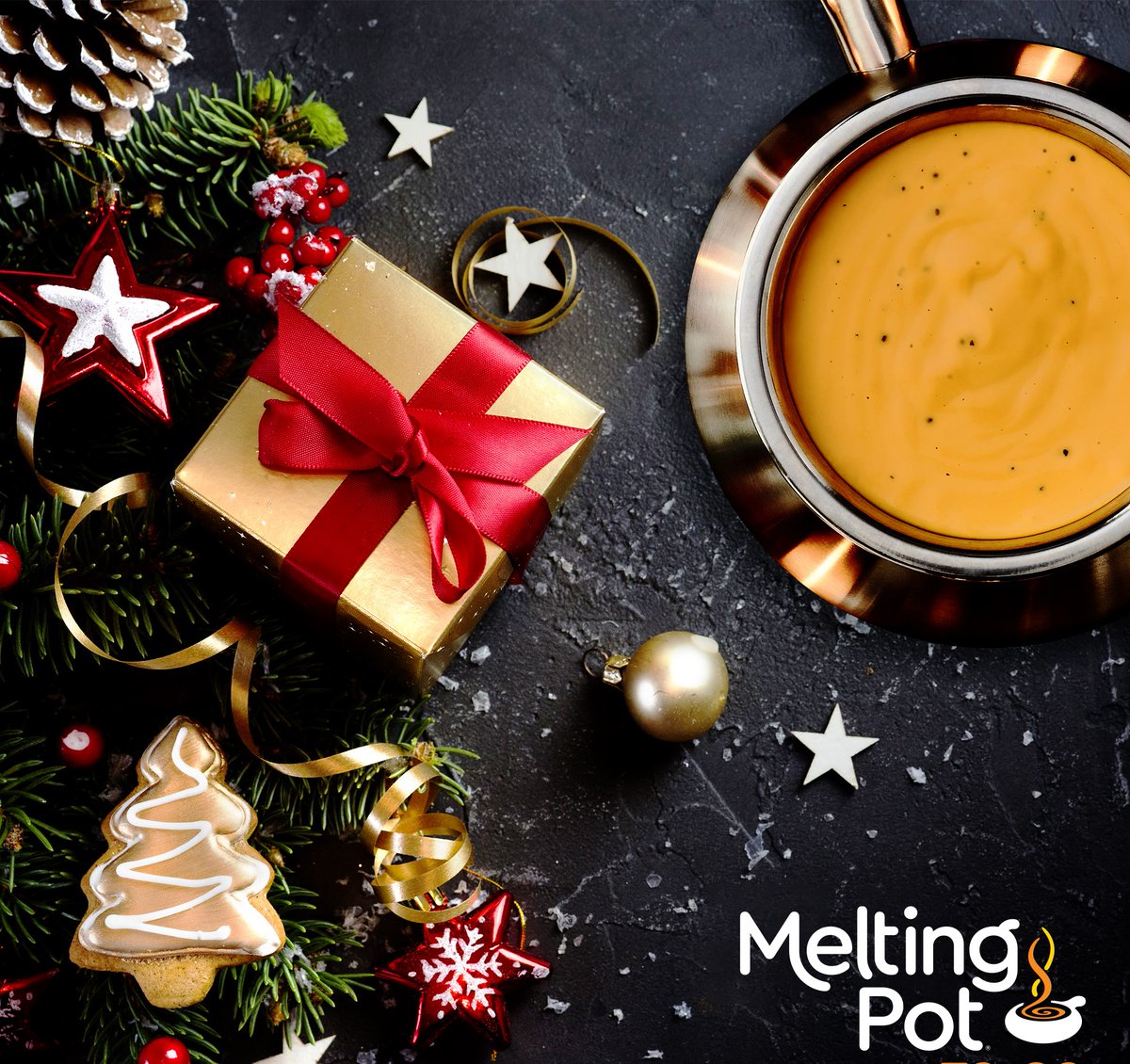🎄 Celebrate this Christmas Eve &amp; Christmas Day with your loved ones at The Melting Pot! 💫
🍽️ Enjoy a festive dining experience starting at just $59* per person, filled with all the delicious flavors to brighten your holiday! 🎅✨
Reservations are required—book now!📅🎄