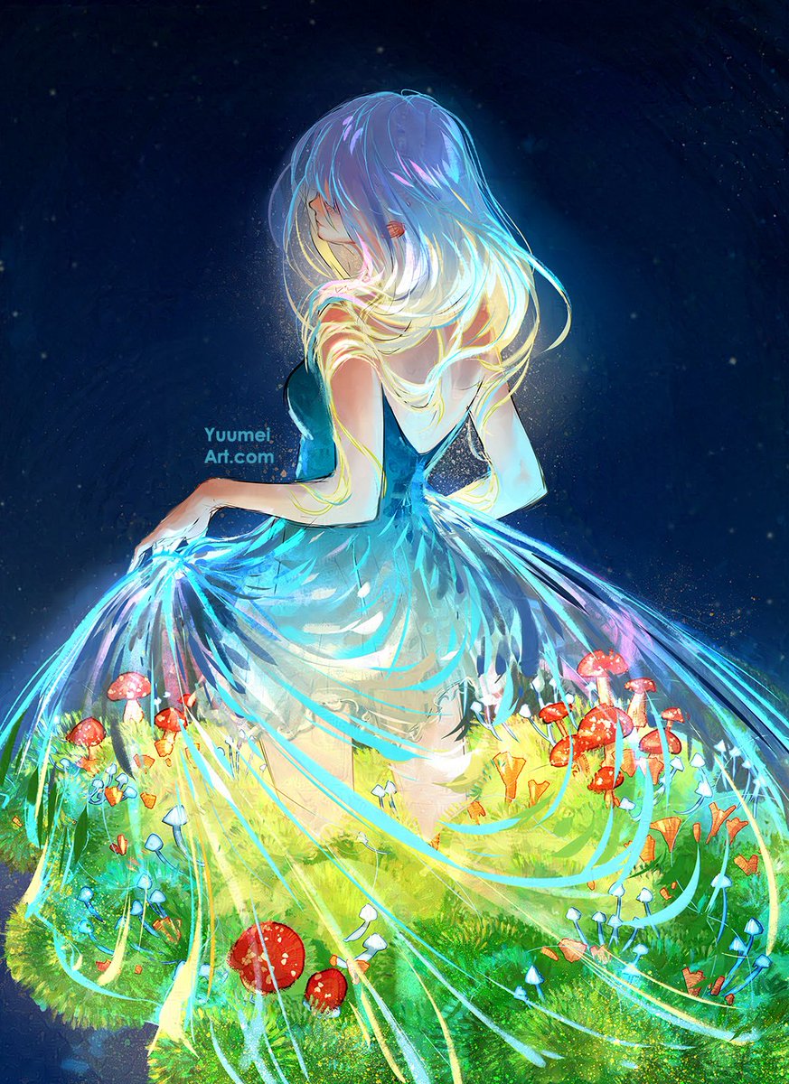 Yuumei_Art's tweet image. Terrarium Dress🌱🍄

I want to take all the moss and mushrooms with me wherever I go~