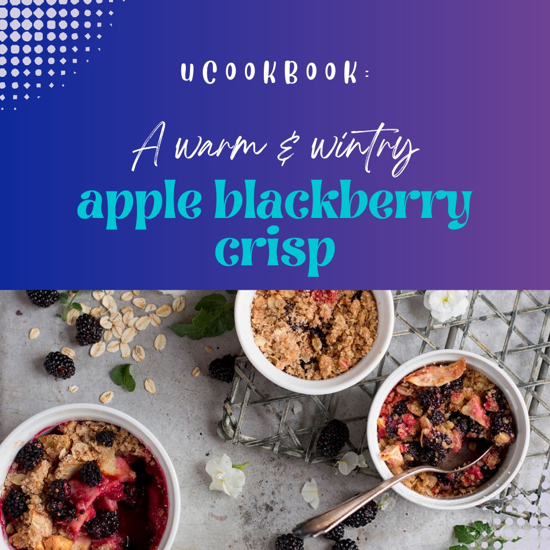 PCollegePirates's tweet image. New article from PC's Campus Well just in time for the holidays: 

🍏🍇 Warm up this winter with our delicious apple blackberry crisp! With minimal added sugar and maximum flavor, it's the perfect cozy treat.

Read more: portervillecollege.campuswell.com/ucookbook-appl…

#WinterTreat #CozyBaking