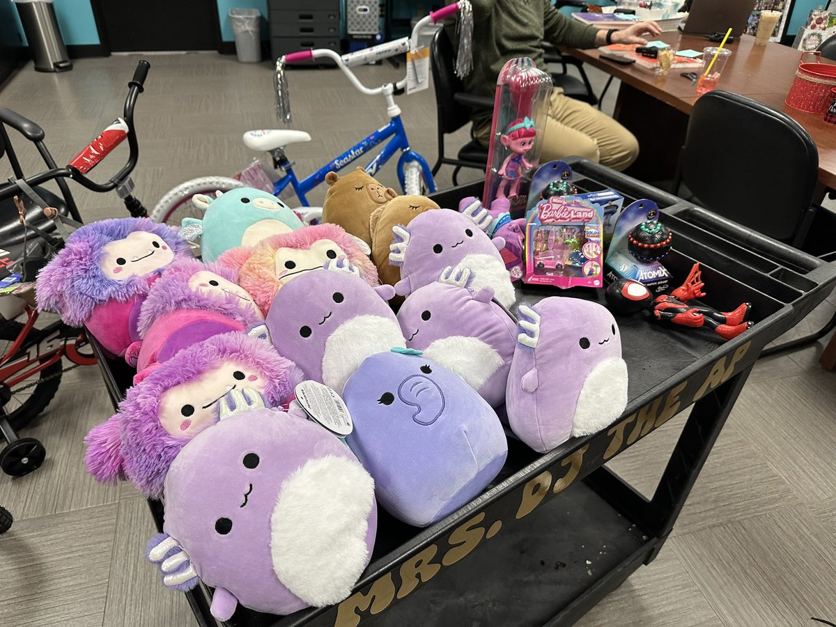 PalmLanePride's tweet photo. Our upper elementary kids were  excited to pick out a gift because of the kindness &amp; generosity of anonymous strangers! Who ever you are, you are an example of how to #BeTheGameChanger! @PalmLanePride @ScottNighCSD83 @CartwrightSD https://t.co/lNnVfVKN13