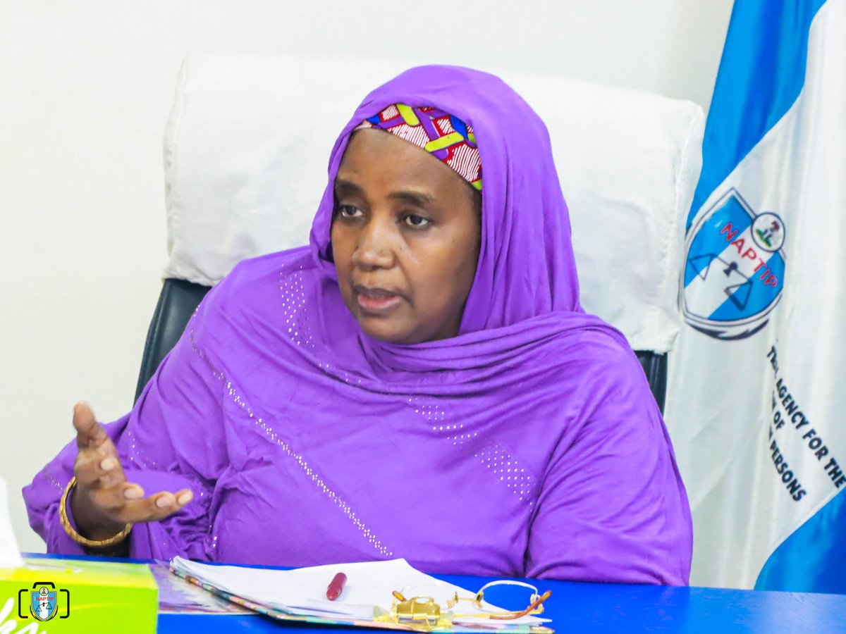 naptipnigeria's tweet photo. DG NAPTIP, Binta Adamu Bello, OON, met with the IRC team led by Zainab Oluwabukola Atta to strengthen collaboration. IRC highlighted its focus on safety, protection, and empowerment for women, girls, and children. https://t.co/IBfRvlDLZ4