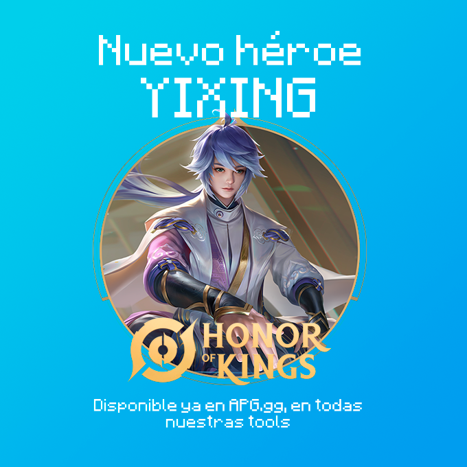 apg_club's tweet photo. ¡Nuevo héroe de @HOKLATAM !
¡YIXING!
Disponible ya en todas las tools de https://t.co/qhmMW15Iv7
#HOK #APGtools #NuevoHeroe https://t.co/5qgldFsgjo