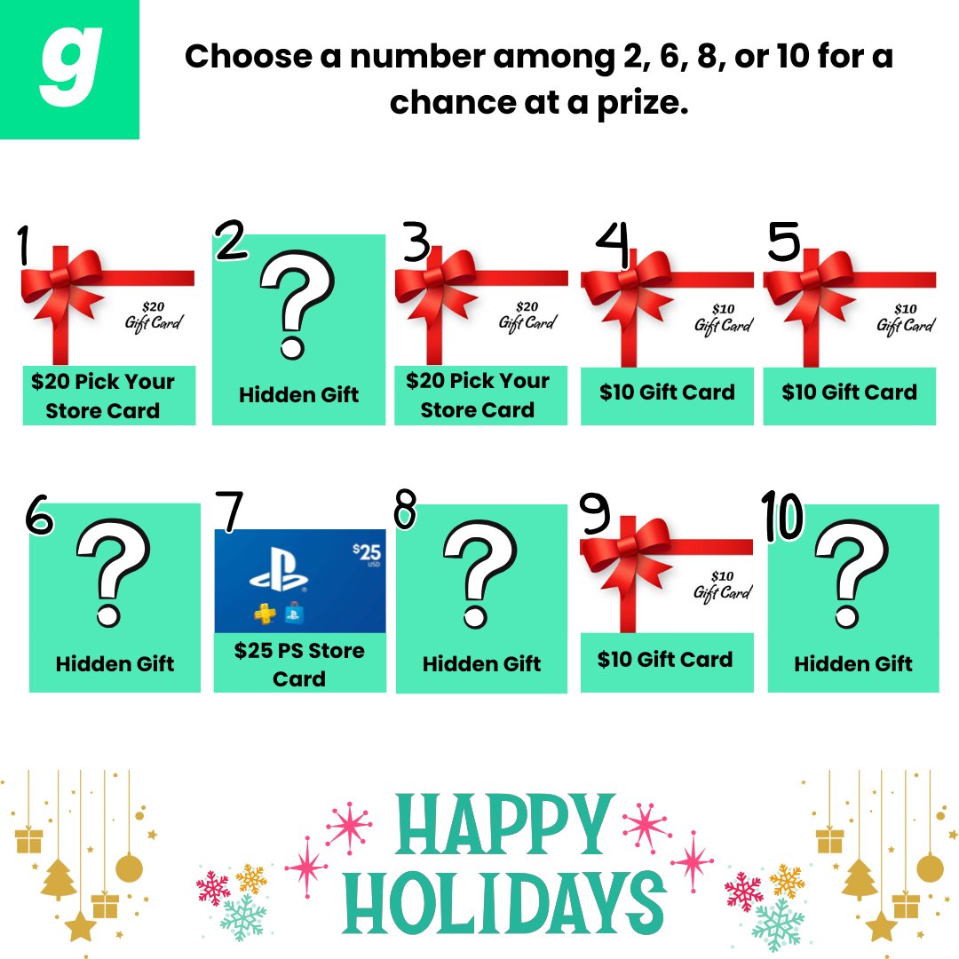 Enter the contest for a chance to win a hidden prize💸. It’s super easy to enter:

1. Choose a number among 2, 6, 8, or 10 for a chance at a prize.

⏰ Ends TODAY at 11:59 pm CT. The winner will be announced tomorrow.

Everyone who chooses the correct number will go into a wheel