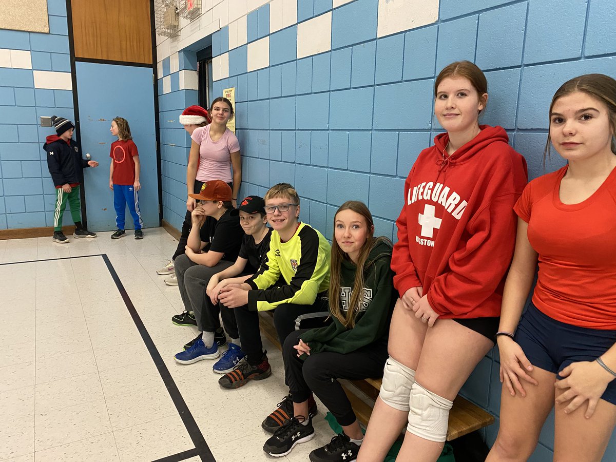🏐🎄 The <a href="/alcdsb_olmc/">Our Lady Mt Carmel</a> Staff vs Senior V-Ball holiday classic was a great success today! Fun had by all! Thanks to everyone who made this event such a big success🎄🏐