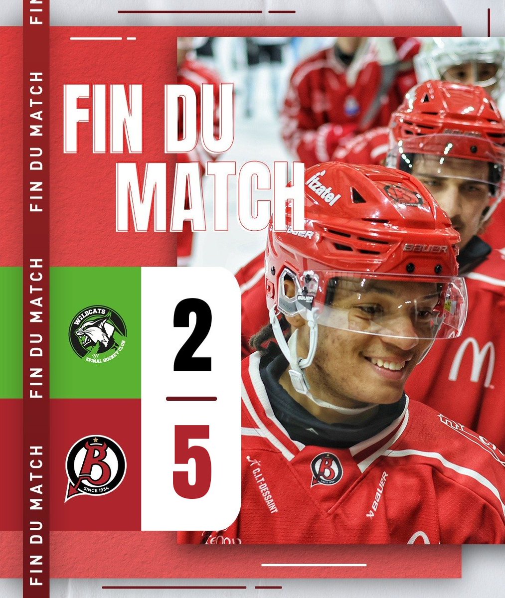 DiablesRouges05's tweet image. ⏱️ 60’ | ÉPI 2️⃣ - 5️⃣ BRI

DIRECTION LES DEMIES ! 🤩

Les Rouges renversent une superbe équipe des Wildcats Epinal et décrochent leur ticket pour le dernier carré ! 🤯

🏒 Stromgren, Dubois, Richards, Berard, Villiot

#EPIBRI | #LetsGoDR