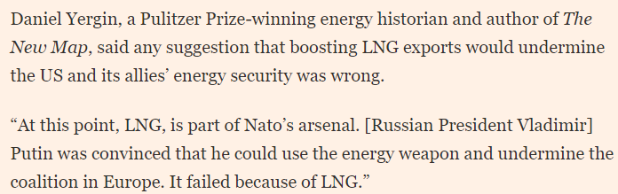 What does this "Daniel Yergin" guy know about global energy markets anyway?

Oh, right. 
ft.com/content/0f87e8…