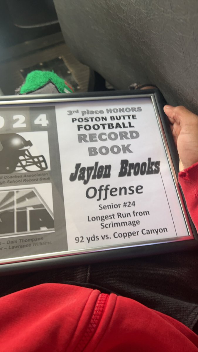 JaylenBrooks24's tweet photo. Proud to have made the Record books for my school https://t.co/jWsDGUtDbc