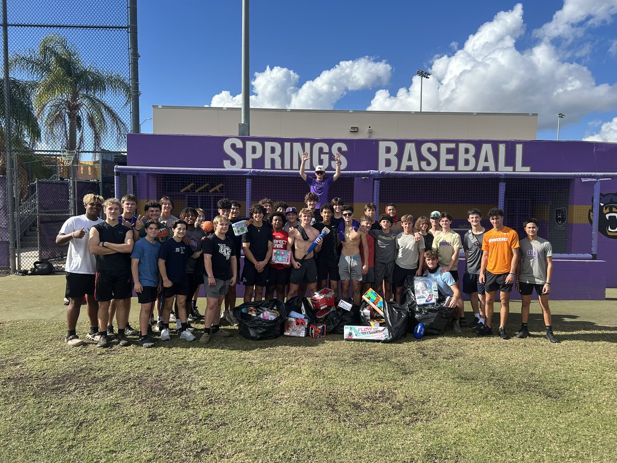 WSHS Baseball (@springsbaseba11) on Twitter photo The greatest #IronBear team competition yet! Giving back to our local community and helping those in need for the holidays! The boys did not disappoint with so many gifts for our local families. #TEAM28 #SpringsStuds #SeniorCaptains <a href="/WSBearAthletics/">WINter spRINGS ATHLETICS</a> <a href="/Petes_dragons/">Mr. Gaffney</a> The greatest #IronBear team competition yet! Giving back to our local community and helping those in need for the holidays! The boys did not disappoint with so many gifts for our local families. #TEAM28 #SpringsStuds #SeniorCaptains <a href="/WSBearAthletics/">WINter spRINGS ATHLETICS</a> <a href="/Petes_dragons/">Mr. Gaffney</a>