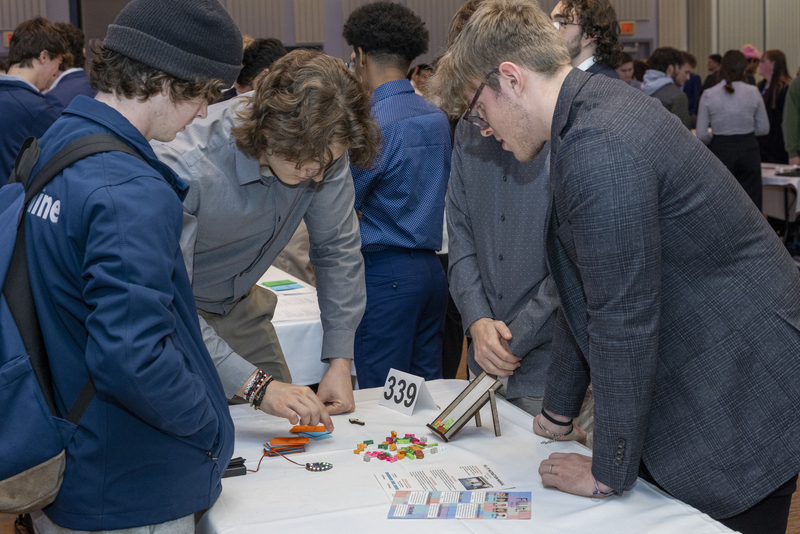 UDengineering's tweet image. Our 700 first-semester engineering students have done a fabulous job building their tabletop games and puzzles incorporating 3D-printed, laser-cut, and electronic components. Student teams presented their design prototypes at an annual showcase. #Hengineers #3DPrinted #LaserCut